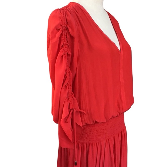 Ramy Brook Lili Tunic Mini Dress Bright Red Size Large - Picture 12 of 14
